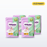 Canbebe Bebek Bakım Örtüsü 60x60 cm 10'lu 4'lü Paket (40 Örtü)