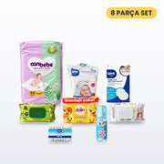 Yenidoğan Bakım Seti 8 Parça - Çiçeksi Ferahlık